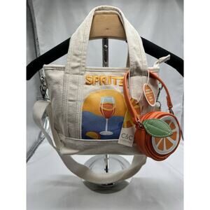C&C California Aperol Spritz Tote Bag Purse Orange Slice Pouch Beach Vacation